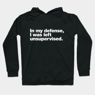 In my defense, I was left unsupervised. Hoodie